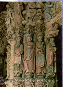 Postcards: TARJETA POSTAL SANTIAGO DE COMPOSTELA, CATEDRAL, P&Oacute;RTICO DE LA GLORIA, PROFETAS