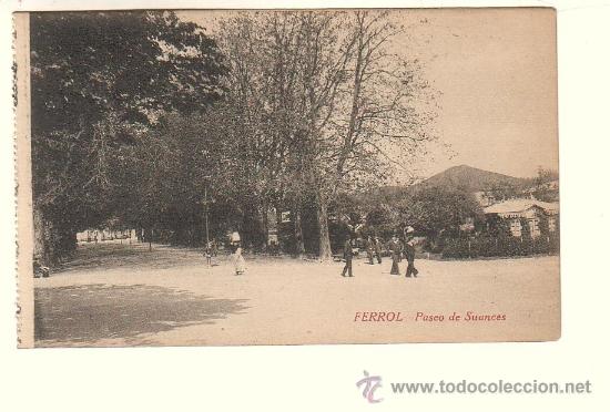 Postales: FERROL (CORU&Ntilde;A).- PASEO DE SUANCES - Foto 1