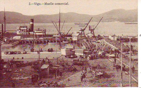 Postales: vigo muelle comercial - Foto 1