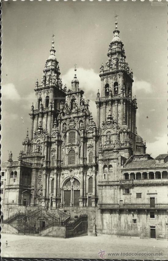 Postais: CORU&Ntilde;A SANTIAGO DE COMPOSTELA CATEDRAL SIN ESCRIBIR
