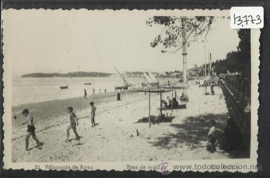 Postales: VILLAGARCIA DE AROSA - VISTA DE LA PLAYA - ED. ARRIBAS - (13.773)