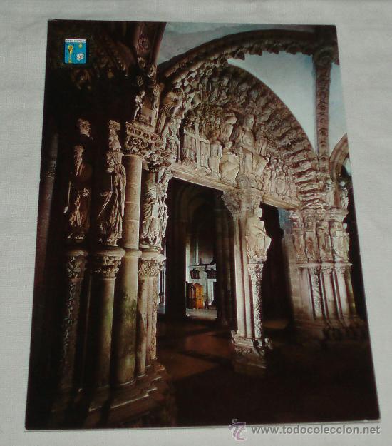 Postales: Portico de la gloria de la Catedral de Santiago de Compostela  sin circular