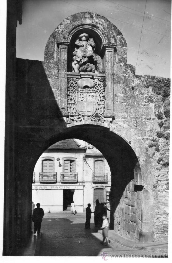 Postales: lugo. 214 puerta de santiago. e aisa - Foto 1