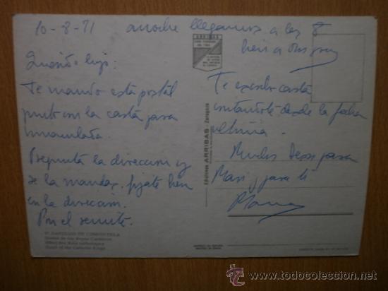 Postales: SANTIAGO DE COMPOSTELA. - Foto 2