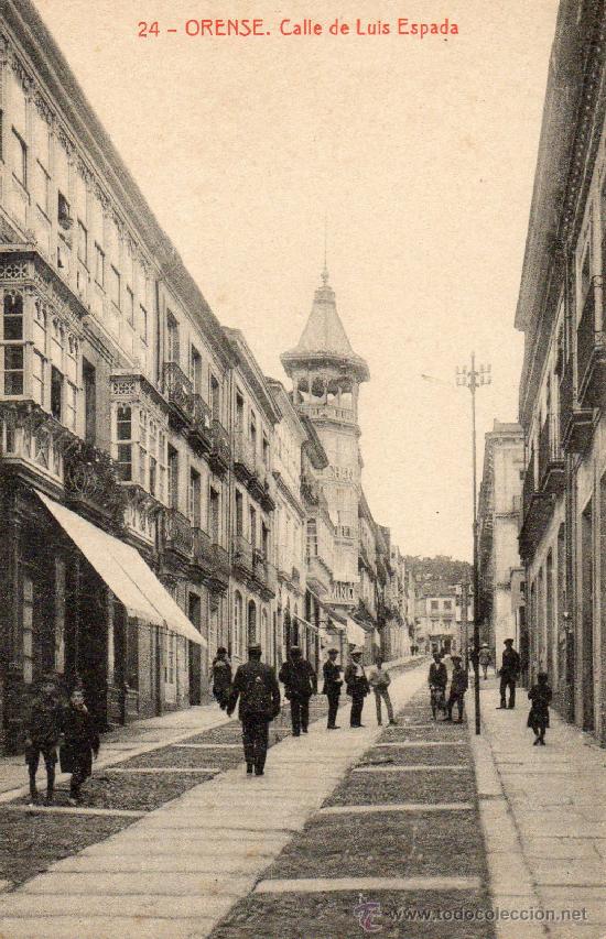 Postales: orense. 24 calle luis espada. thomas - Foto 1