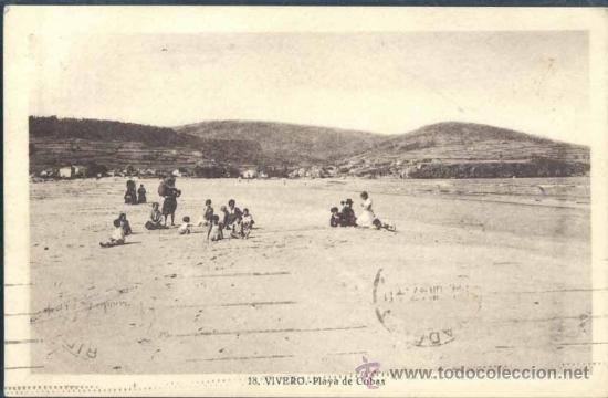 Postales: VIVERO (LUGO).- PLAYA DE COBAS - Foto 1