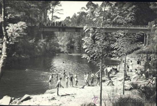 Postales: MONDARIZ (PONTEVEDRA).- PLAYA DEL PUENTE