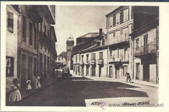 Postales: MARIN (PONTEVEDRA).- CALLE GENERAL FRANCO