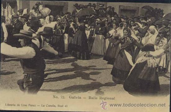 Postales: GALICIA.- BAILE REGIONAL - Foto 1