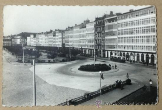 Postales: LA CORU&Ntilde;A. PUERTA REAL. (ED. LUJO). - Foto 1