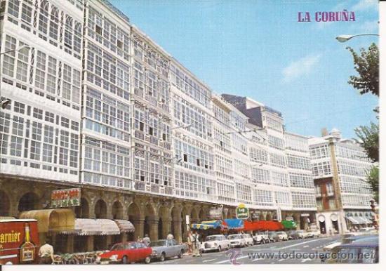 Postales: POSTAL DE LA CORU&Ntilde;A, AVDA. DE LA MARINA - Foto 1
