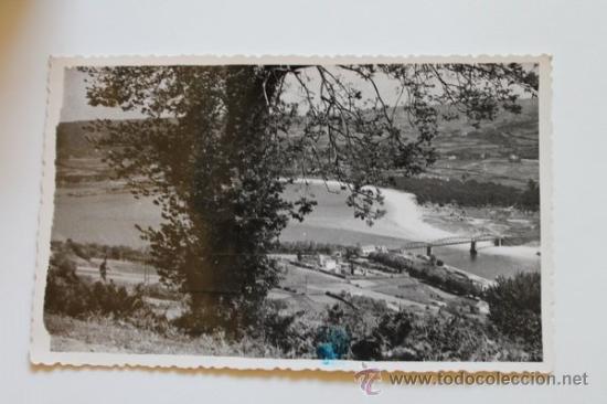 Postales: Postal. Puentedeume. Puente del ferrocarril y playa. - Foto 1