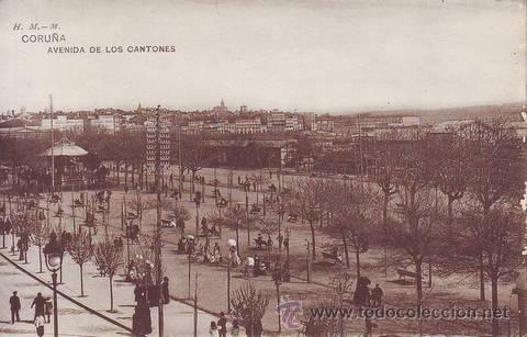 Postales: CORU&Ntilde;A: Avenida de los Cantones. - Foto 1