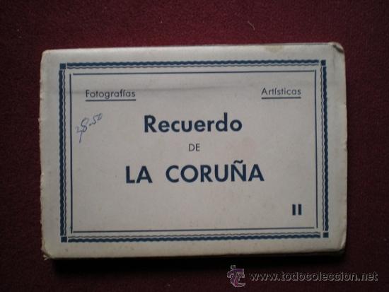 Postales: 4687 - LA CORU&Ntilde;A-BLOK RECORDATORIO DE 10 INTERESANTES FOTOS ARTISTICAS  DE 9X6,5 CM - ARRIBAS