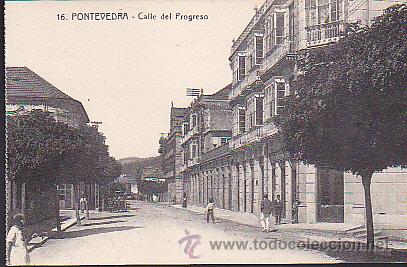 Postales: POSTAL PONTEVEDRA CALLE DEL PROGRESO - Foto 1