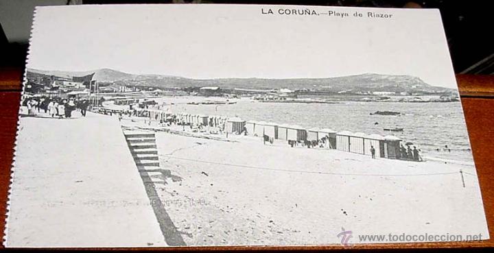 Postales: ANTIGUA POSTAL DE LA CORU&Ntilde;A . PLAYA DE RIAZOR - SIN CIRCULAR - FERRER - Foto 1
