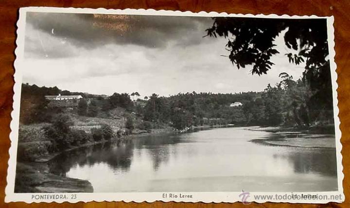 Cartoline: ANTIGUA FOTO POSTAL DE PONTEVEDRA - EL RIO LEREZ - ED. ARRIBAS - NO CIRCULADA.