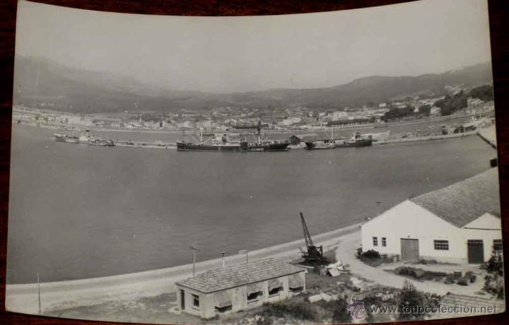 Cartes Postales: ANTIGUA FOTO POSTAL DE VILLAGARCIA DE AROSA (PONTEVEDRA) - VISTA DEL PUERTO, ARRIBAS - SIN CIRCULAR