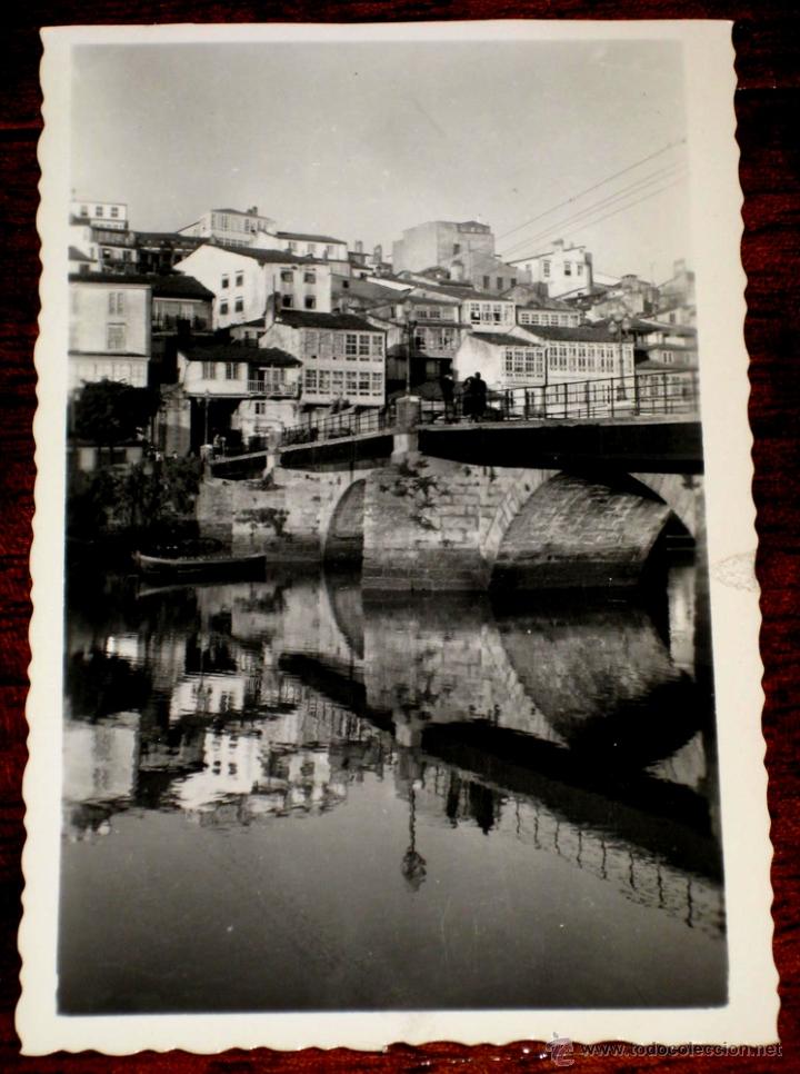 Postkarten: ANTIGUA FOTO POSTAL DE BETANZOS - PUENTE VIEJO - CIRCULADA - ED. ARRIBAS.