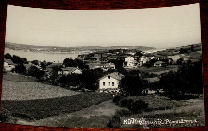 Postales: ANTIGUA FOTO POSTAL MI&Ntilde;O (CORU&Ntilde;A) PANORAMICA - CIRCULADA