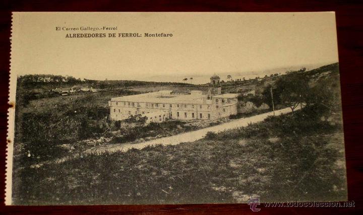 Postales: ANTIGUA POSTAL DE ALREDEDORES DE FERROL (CORU&Ntilde;A) MONTEFARO - EL CORREO GALLEGO - HAUSER Y MENET, SIN