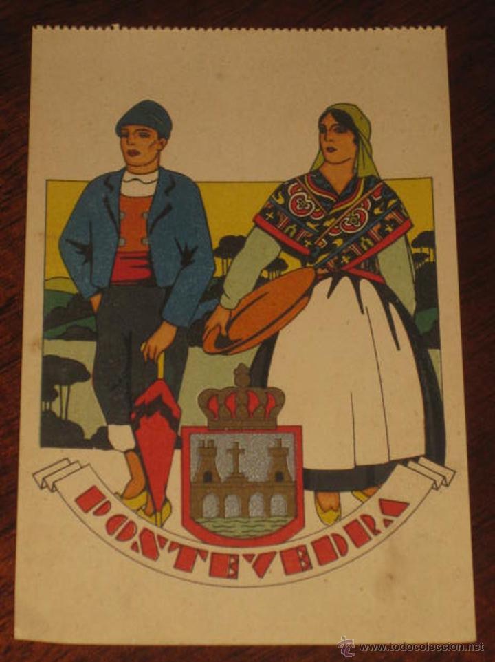 Cartes Postales: ANTIGUA POSTAL DE PONTEVEDRA - TRAJES  TIPICOS REGIONALES - PUBLICACIONES CIAGRA - SIN CIRCULAR