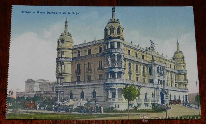Postkarten: ANTIGUA POSTAL DE GROVE,GRAN BALNEARIO DE LA TOJA, ED. L.G. BILBO, NO CIRCULADA.