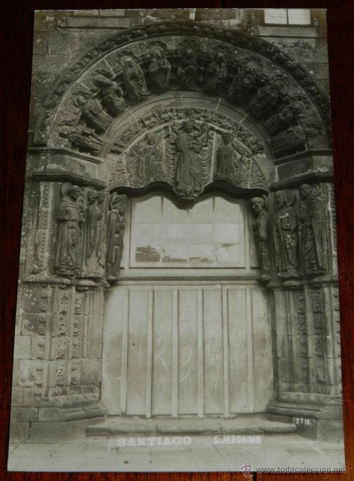 Postkarten: ANTIGUA FOTO POSTAL DE SANTIAGO DE COMPOSTELA, S. JERONIMO, N. 2718, FOTO FERRER, NO CIRCULADA.