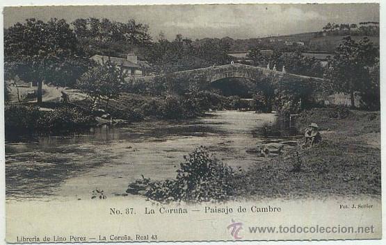 Postales: POSTAL ANTIGUA DE GALICIA (REPRODUCCION): CORU&Ntilde;A. N&ordm; 37. PAISAJE DE CAMBRE  P-GA-1023