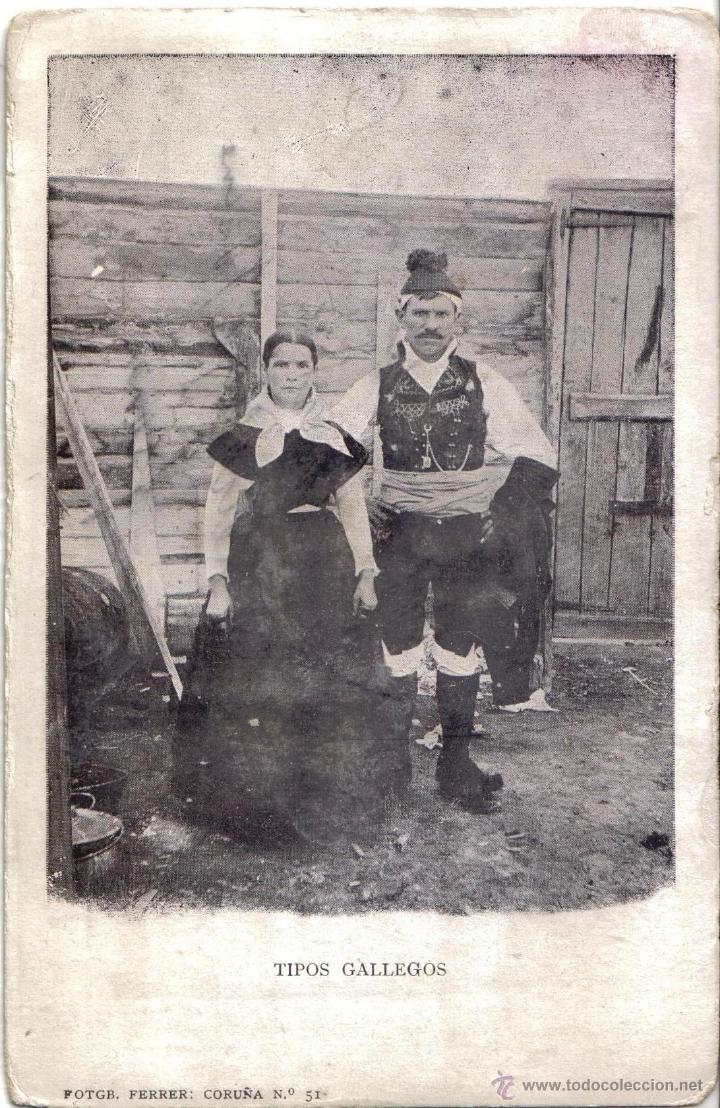 Postkarten: TIPOS GALLEGOS, FOTO FERRER N&ordm; 51