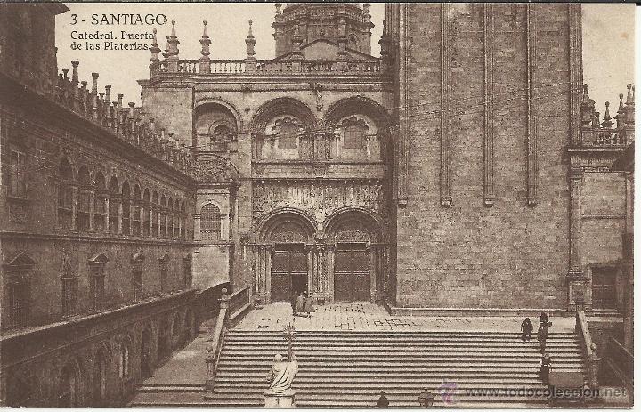 Postales: CORU&Ntilde;A SANTIAGO SIN ESCRIBIR - Foto 1