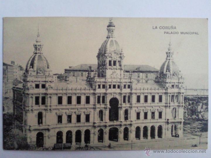 Postales: POSTAL LA CORU&Ntilde;A, PALACIO MUNICIPAL - Foto 1
