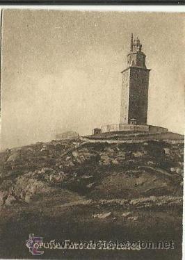 Postcards: POSTAL ORIGINAL DECADA DE LOS 30. CORU&Ntilde;A. N 125. FARO DE HERCULES. VER TAMA&Ntilde;O Y EXPLICACION
