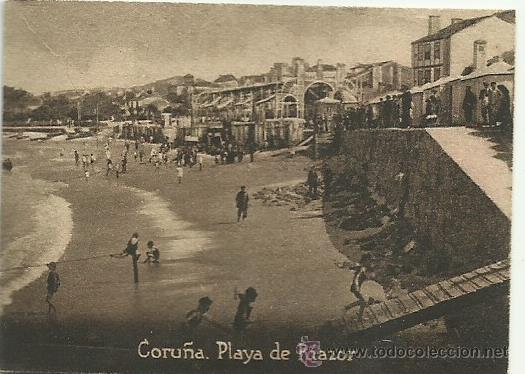 Postkarten: POSTAL ORIGINAL DECADA DE LOS 30. CORU&Ntilde;A. N&ordm; 137. PLAYA DE RIAZOR. VER TAMA&Ntilde;O Y EXPLICACION