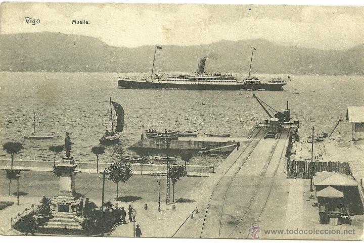 Postales: VIGO (PONTEVEDRA).- MUELLE - Foto 1