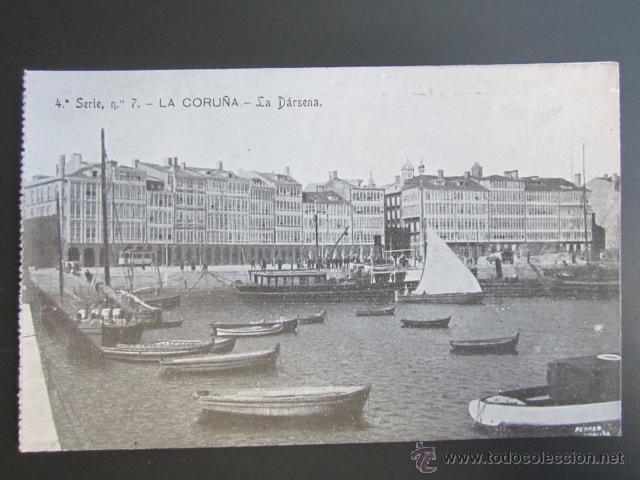 Postales: Postal La Coru&ntilde;a. La D&aacute;rsena. - Foto 1