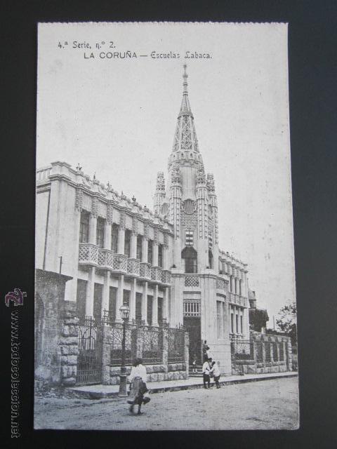 Postales: Postal La Coru&ntilde;a. Escuela Labaca. - Foto 1