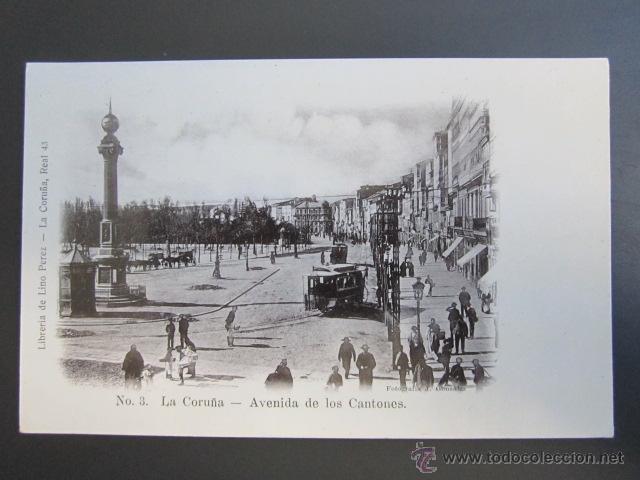 Postales: Postal La Coru&ntilde;a. Avenida de los Cantones. - Foto 1