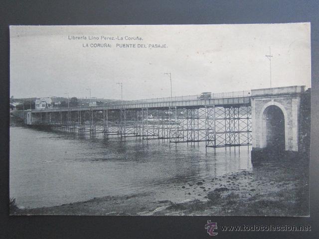 Postales: Postal La Coru&ntilde;a. Puente del Pasaje. - Foto 1