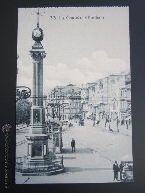 Postales: Postal La Coru&ntilde;a. Obelisco. - Foto 1