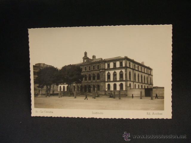 Postales: POSTAL - INSTITUTO - LA CORU&Ntilde;A - - Foto 1