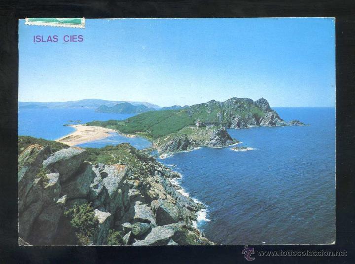 Postales: Vigo. *Islas C&iacute;es* Sin datos editor. Circulada 1976. - Foto 1