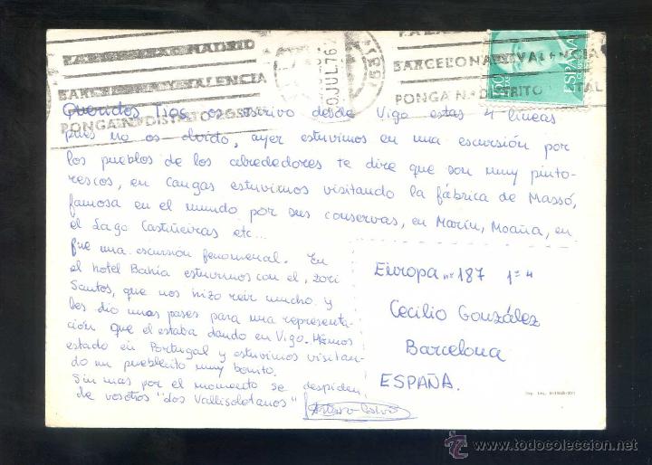 Postales: Vigo. *Islas C&iacute;es* Sin datos editor. Circulada 1976. - Foto 2
