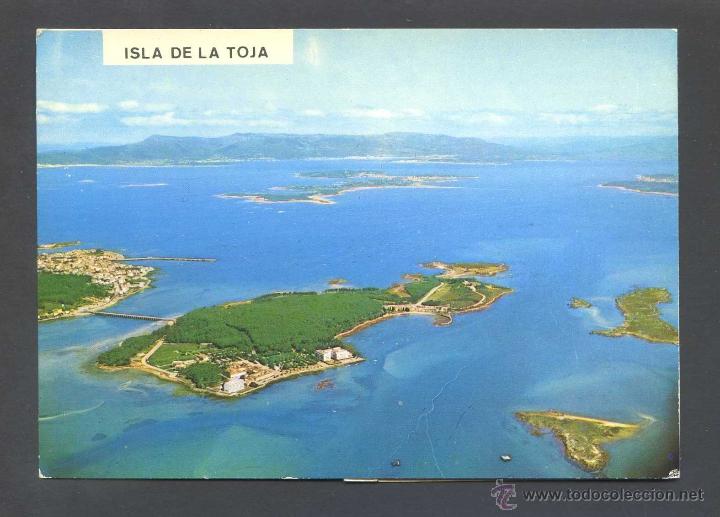 Postales: Isla de La Toja *Vista a&eacute;rea...* Ed. Digasa - Dist. Post. Fama n&ordm; 6169. Postal con pesta&ntilde;a. Nueva.