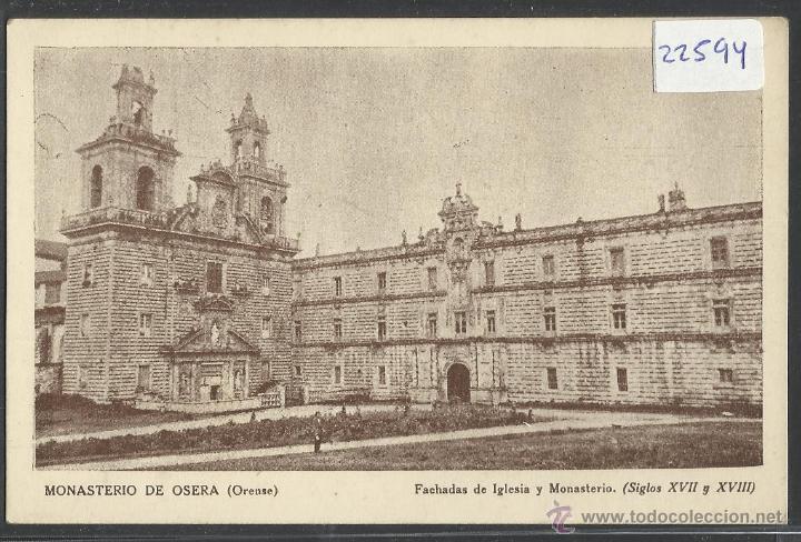 Postkarten: MONASTERIO DE OSERA - FACHADA DE IGLESIA Y MONASTERIO - CESARAUGUSTA - (22594)