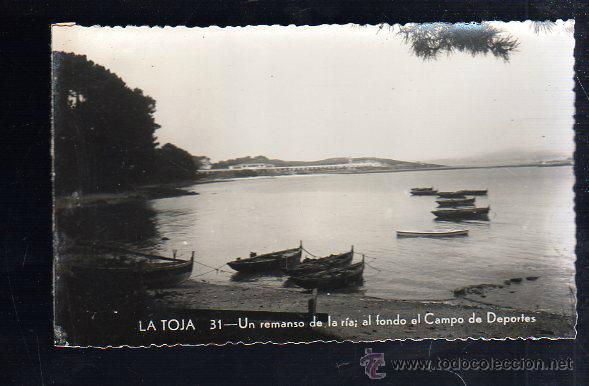 Postcards: TARJETA POSTAL DE LA TOJA - UN REMANSO DE LA RIA; AL FONDO EL CAMPO. 31. EDICIONES POLIGRAFICA