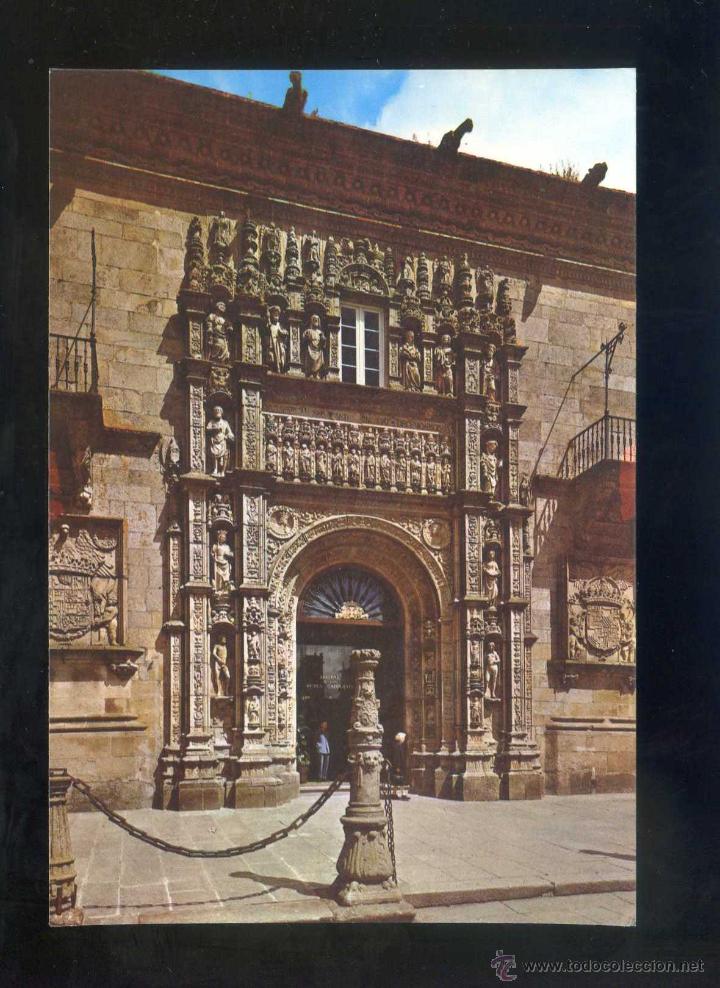 Postcards: Santiago de Compostela *Hostal...* Ed. Arribas n&ordm; 2016. Nueva.