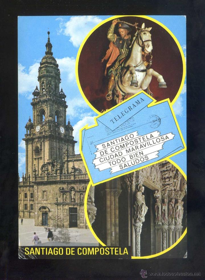 Cartes Postales: Santiago de Compostela *Bellezas...* Ed. G. Garrabella - Zgz n&ordm; 66. Circulada.