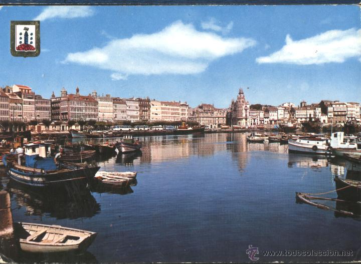 Postales: LA CORU&Ntilde;A - DARSENA - Foto 1