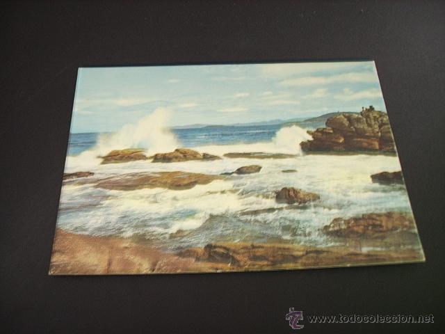 Postales: BAYONA   (PONTEVEDRA)  ROMPEOLAS - Foto 1